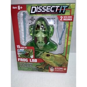 15 Pc Dissect It Lab Frog STEM Animal Anatomy For Kids Kit Age 6+3 Experiences